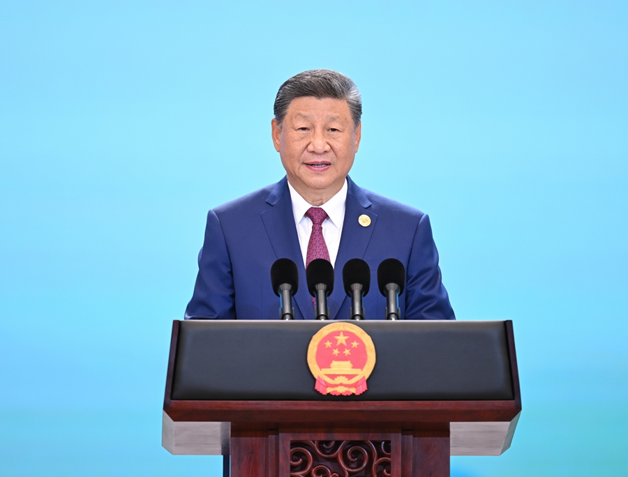 上合组织天津峰会丨习近平在上海合作组织峰会欢迎宴会上的祝酒辞（全文）(图1)