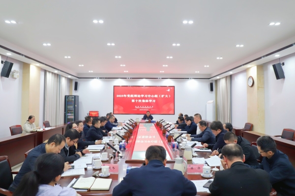 院（中心）举行党组理论学习中心组第十次集体学习 深入学习《中国共产党思想政治工作条例》